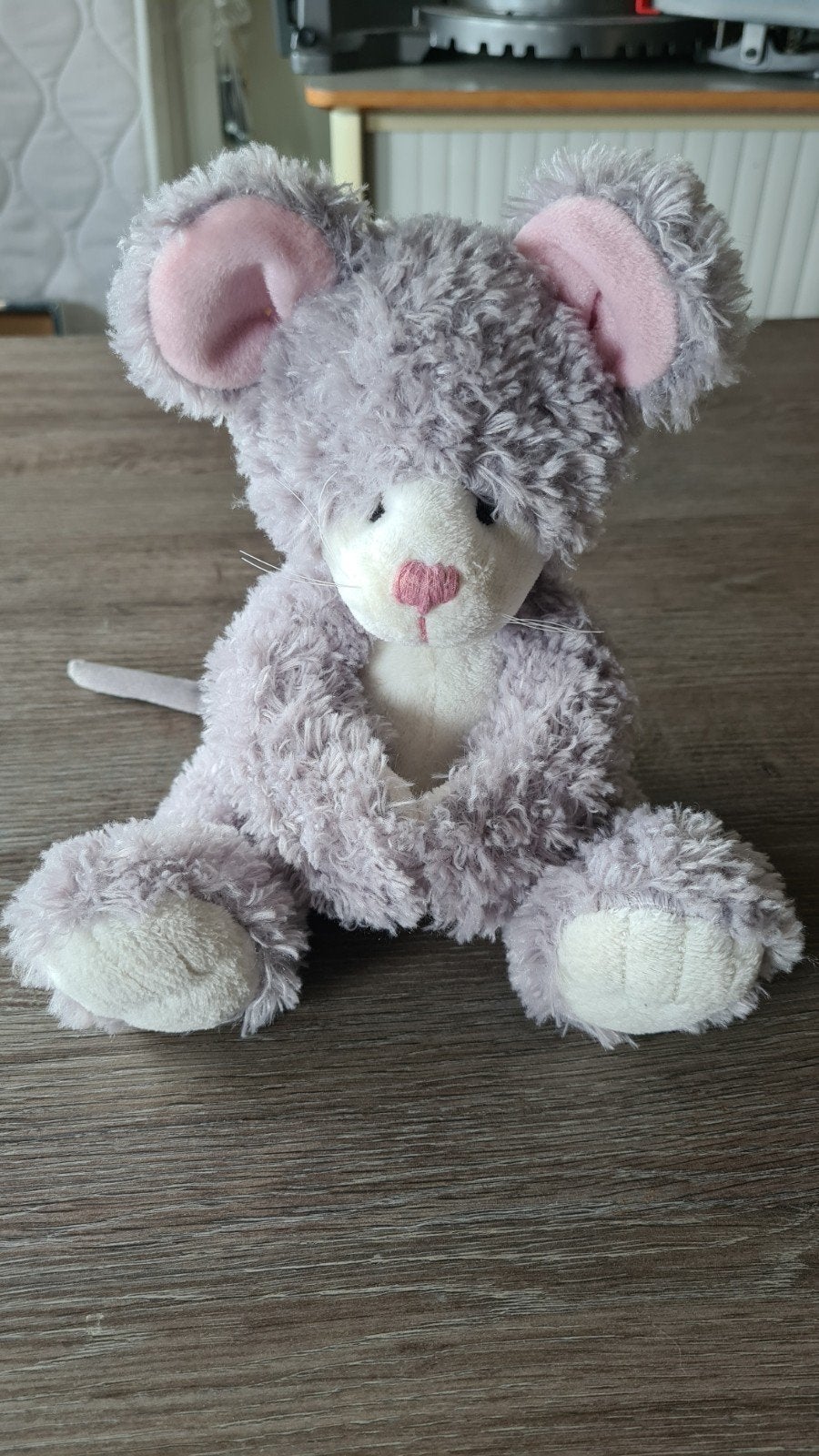 Schattige grijze muis knuffel van Russ Berrie, Muis, Overige karakters, Grijs, Ophalen of Verzenden