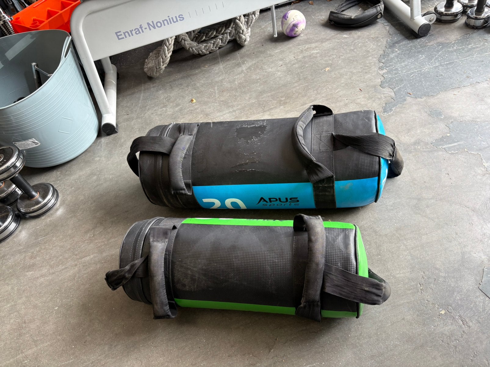 Power bag bags 10 en 20 kg gewichten zakken, Ophalen, 1 x 10 kg 1 x 20 kg, Gebruikt, Overige typen