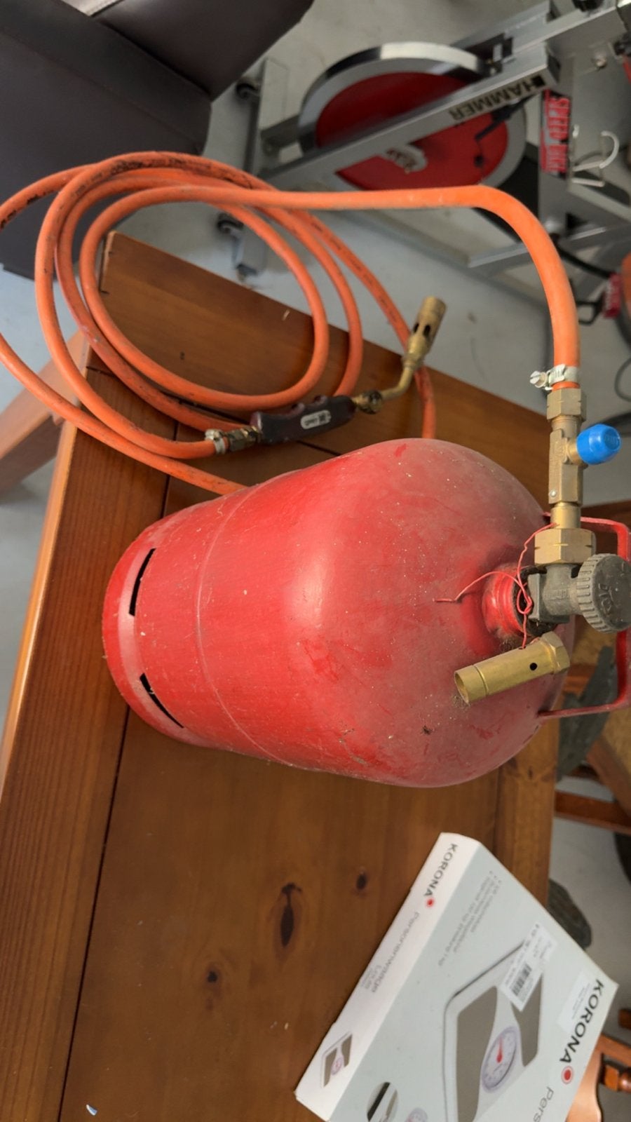 Gasbrander met gasfles - Gimeg, Gebruikt, G, G, G