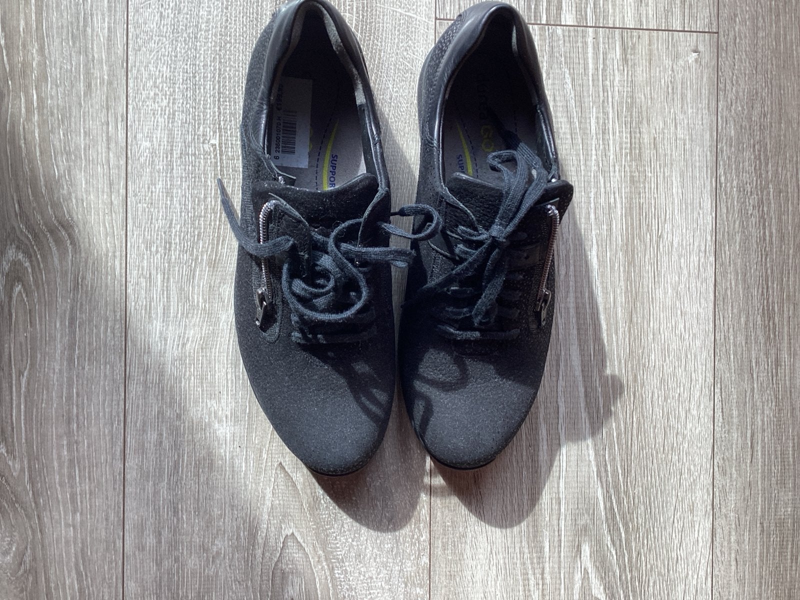 Durea Go sneakers - Zwart - Maat 6 breedte H, Ophalen of Verzenden, Nieuw, Zwart, Sneakers of Gympen