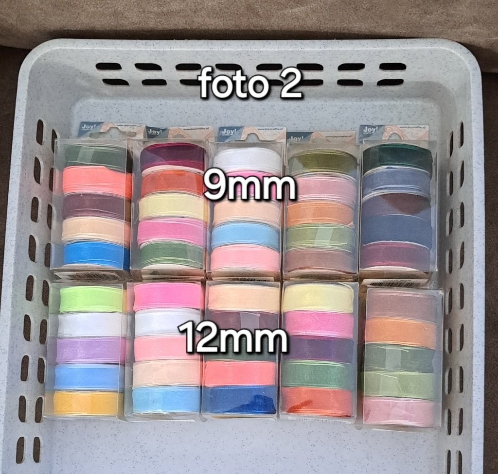 03...JOY! ORGANZA LINT 29 PAKJES van 5 Rolletjes á 3mtr, Ophalen of Verzenden, Nieuw, Overige materialen, Overige typen