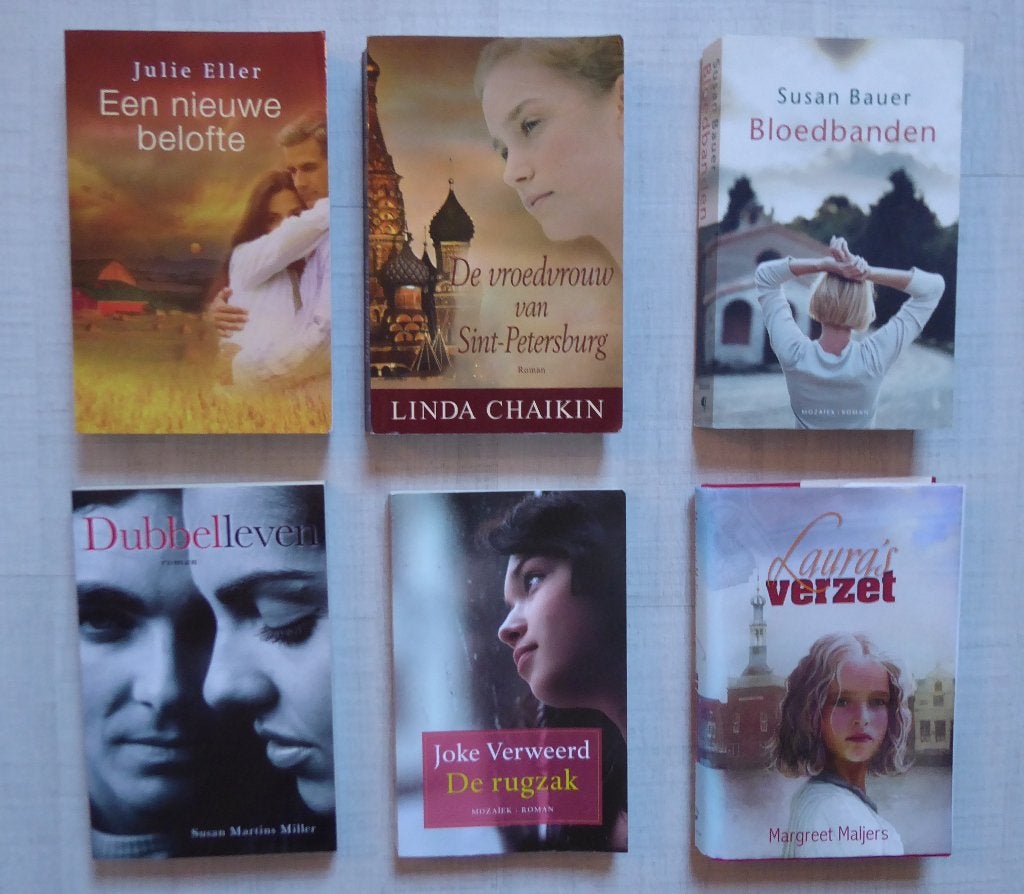 Pakket christelijke  romans voor de zomervakantie; 6 stuks,, Ophalen of Verzenden, Gelezen, Diverse auteurs, Nederland