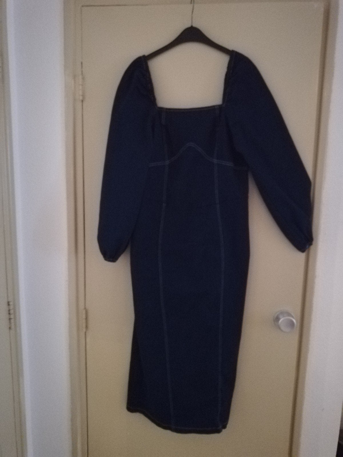 Jurk spijker, Blauw, Maat 46/48 (XL) of groter, Ophalen of Verzenden, Zo goed als nieuw
