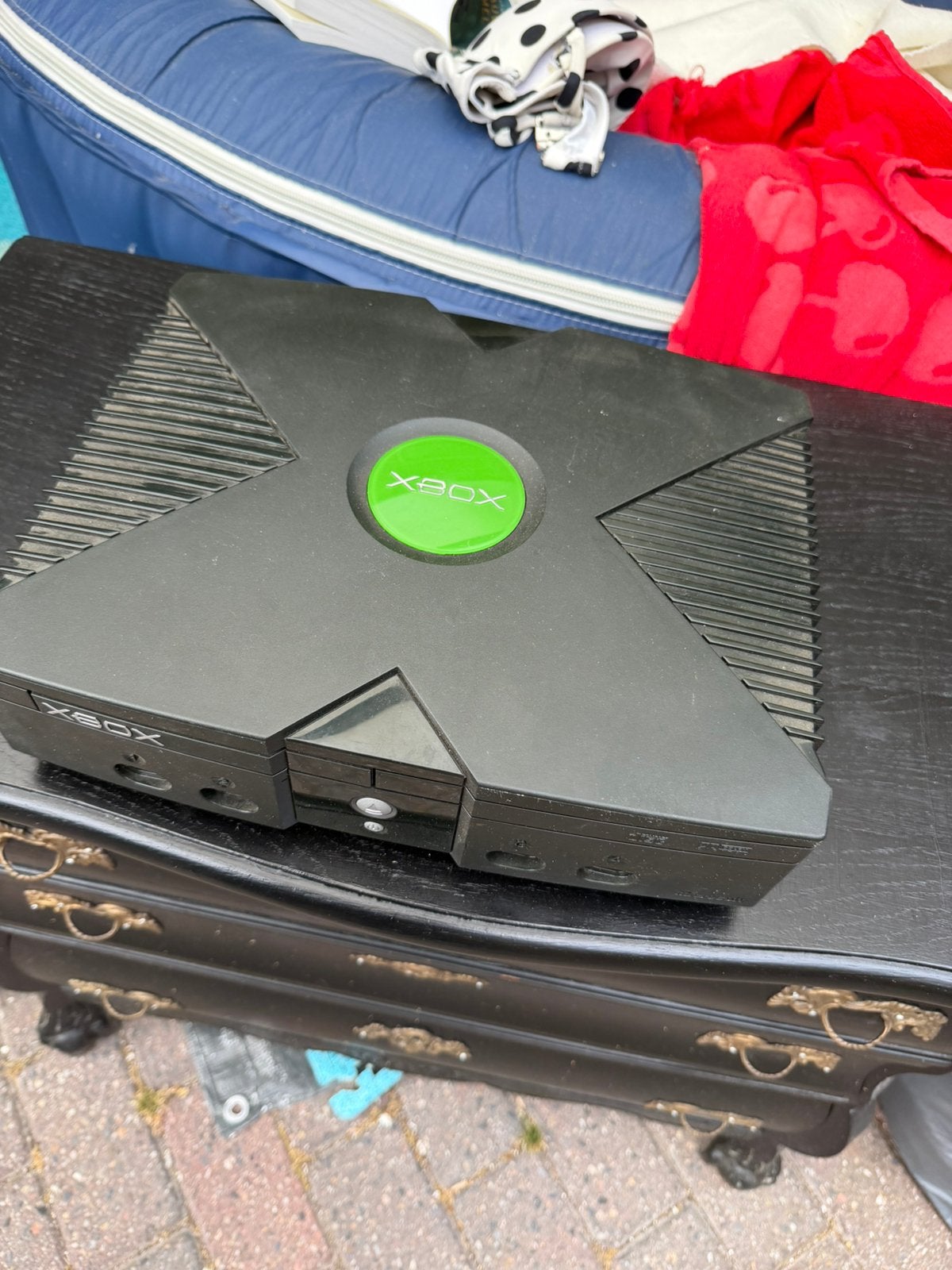 Xbox  Classic met 2 controllers, Spelcomputers en Games, Spelcomputers | Xbox Original, Ophalen, Gebruikt, Met 2 controllers