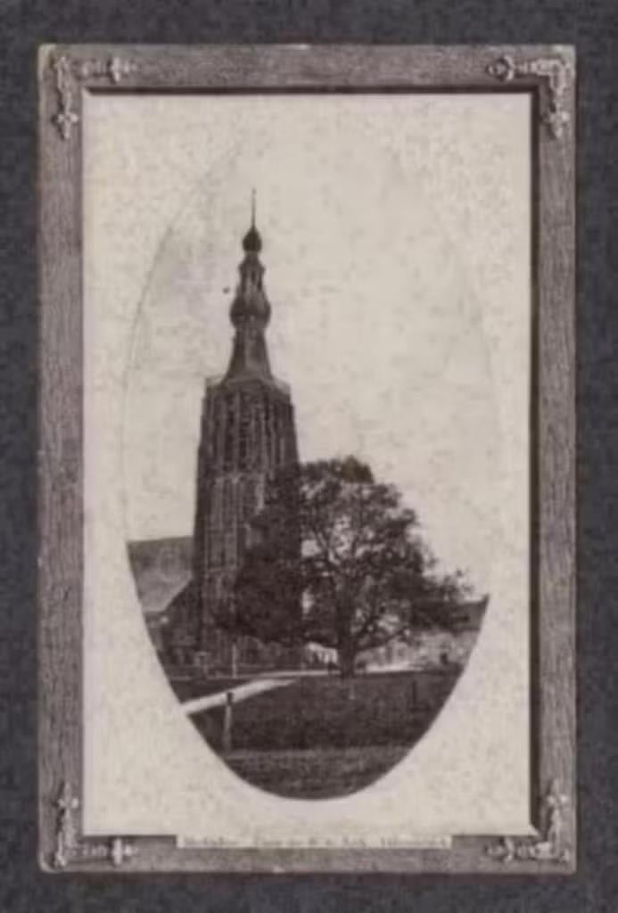Hilvarenbeek Marktplein Toren der R.K. Kerk., Ophalen of Verzenden, Voor 1920, Ongelopen, Noord-Brabant
