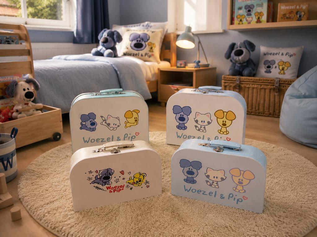 Mooie Woezel & Pip opbergkoffertjes – set van 4 (NIEUW), Ophalen of Verzenden, Nieuw