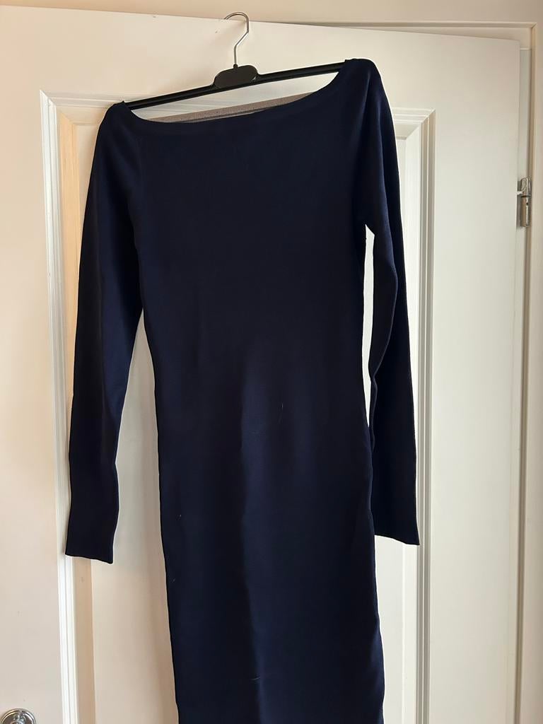 Nikkie jurk donkerblauw maat 38, Ophalen of Verzenden, Gedragen, Maat 38/40 (M), Blauw