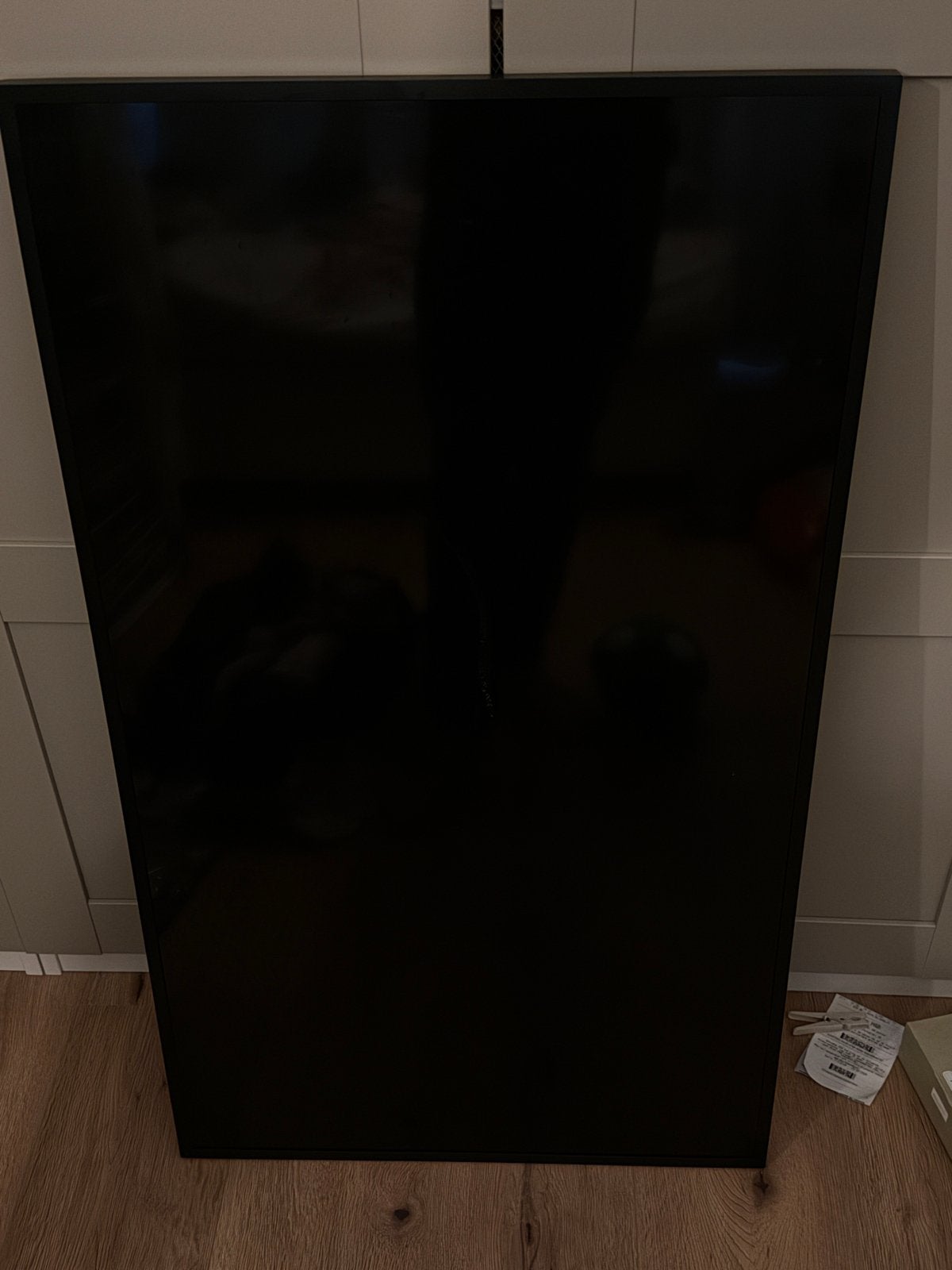 Samsung QLED TV met barst, inclusief connector box en kabel, Ophalen, Niet werkend, QLED, Samsung