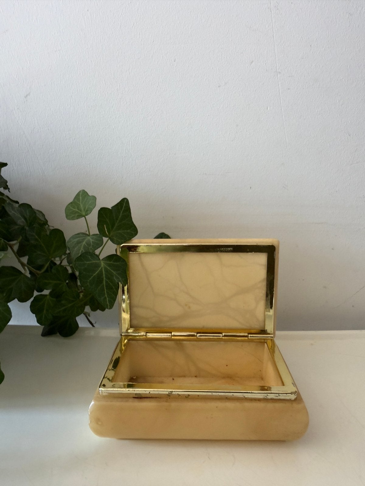 Onyx vintage sieradendoosje, Antiek en Kunst, Ophalen of Verzenden