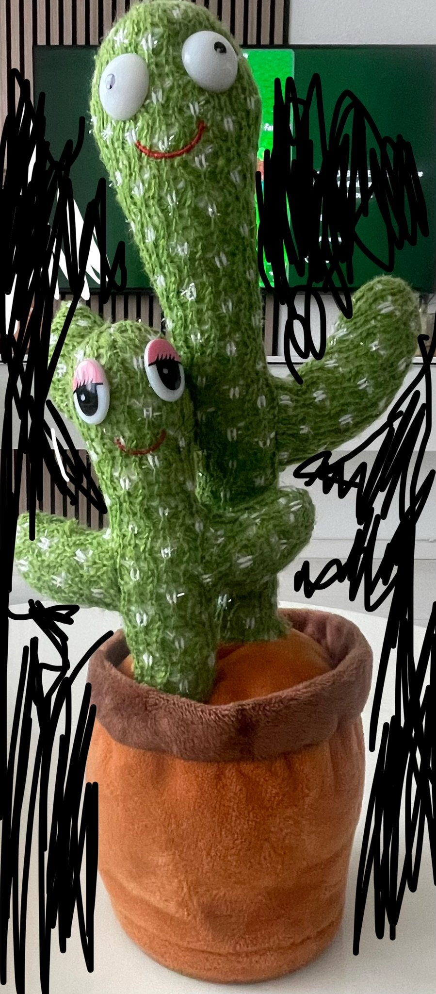 Dansende en zingende cactus speelgoed, Ophalen of Verzenden, Zo goed als nieuw, Jongen of Meisje