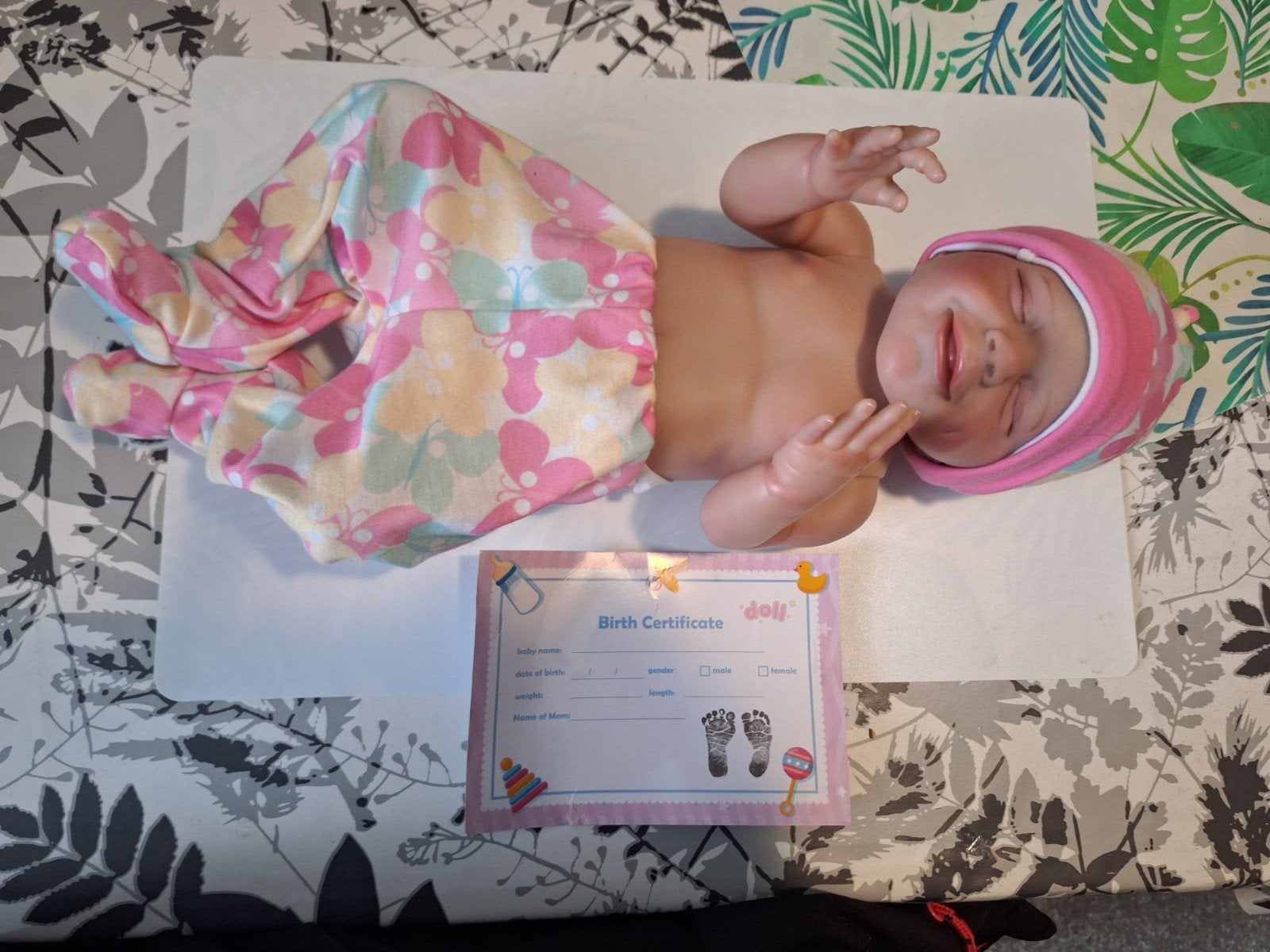 Reborn Baby Pop Meisje 47 Cm Birth Certificaat. Nieuw., Verzamelen, Poppen, Ophalen of Verzenden, Nieuw, Babypop, Levensecht of Reborn
