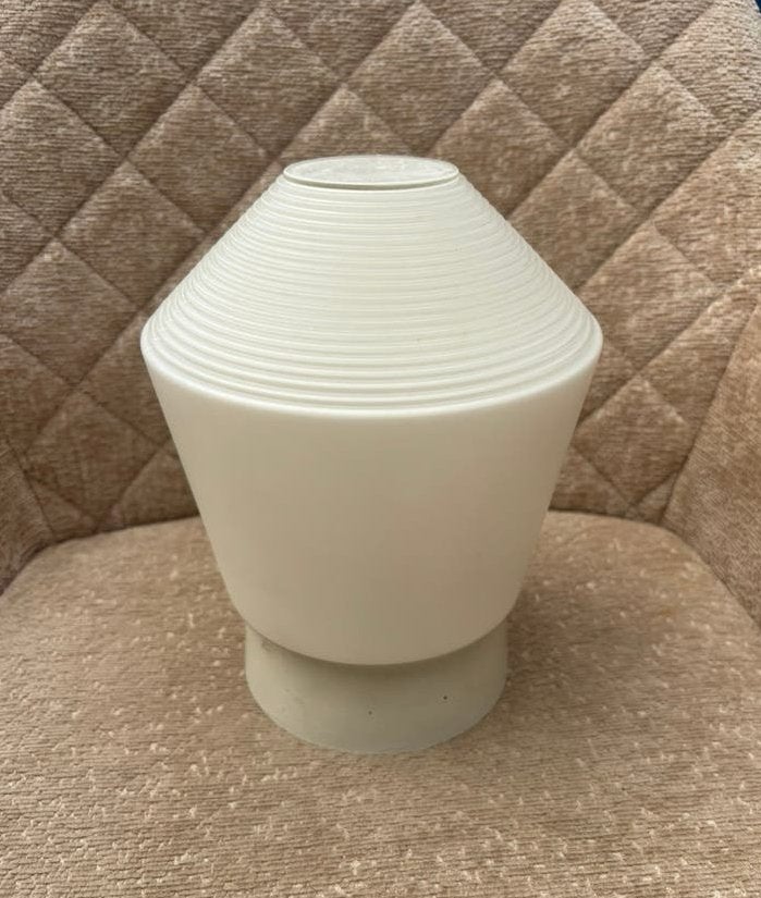 Vintage Philips Plafondlamp Opaalglas Gerbibbeld, Ophalen, Gebruikt, Jaren 50, E27 (groot)