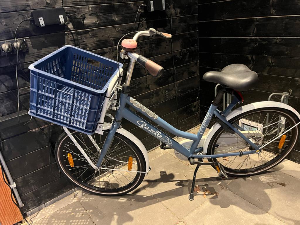 Kinderfiets met mandje en lage instap, Fietsen en Brommers, Fietsen | Kinderfietsjes, Ophalen, Gebruikt