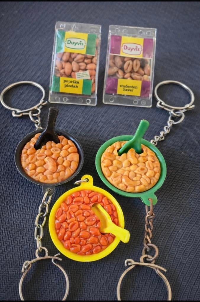Vintage Duyvis sleutelhangers set van 5  – Jaren 60/70, Verzamelen, Sleutelhangers, Zo goed als nieuw, Verzenden