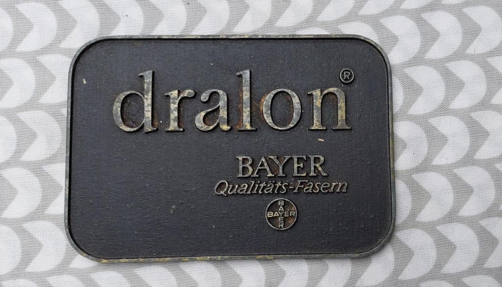 Metalen Reclameteken van Dralon, Verzamelen, Ophalen of Verzenden, Reclamebord
