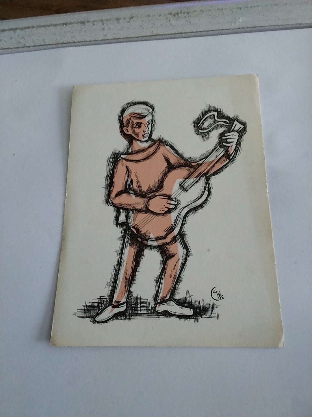 MUZIKANT. MET GITAAR, Ophalen of Verzenden