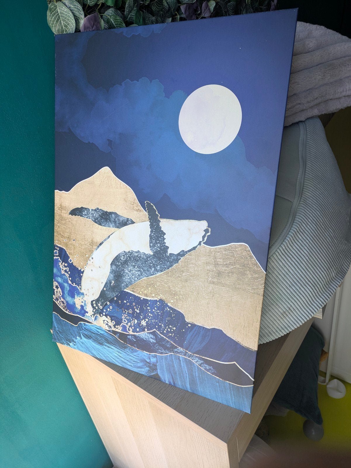 Displate magnetische poster walvis 48x67 cm met magneet, Ophalen of Verzenden
