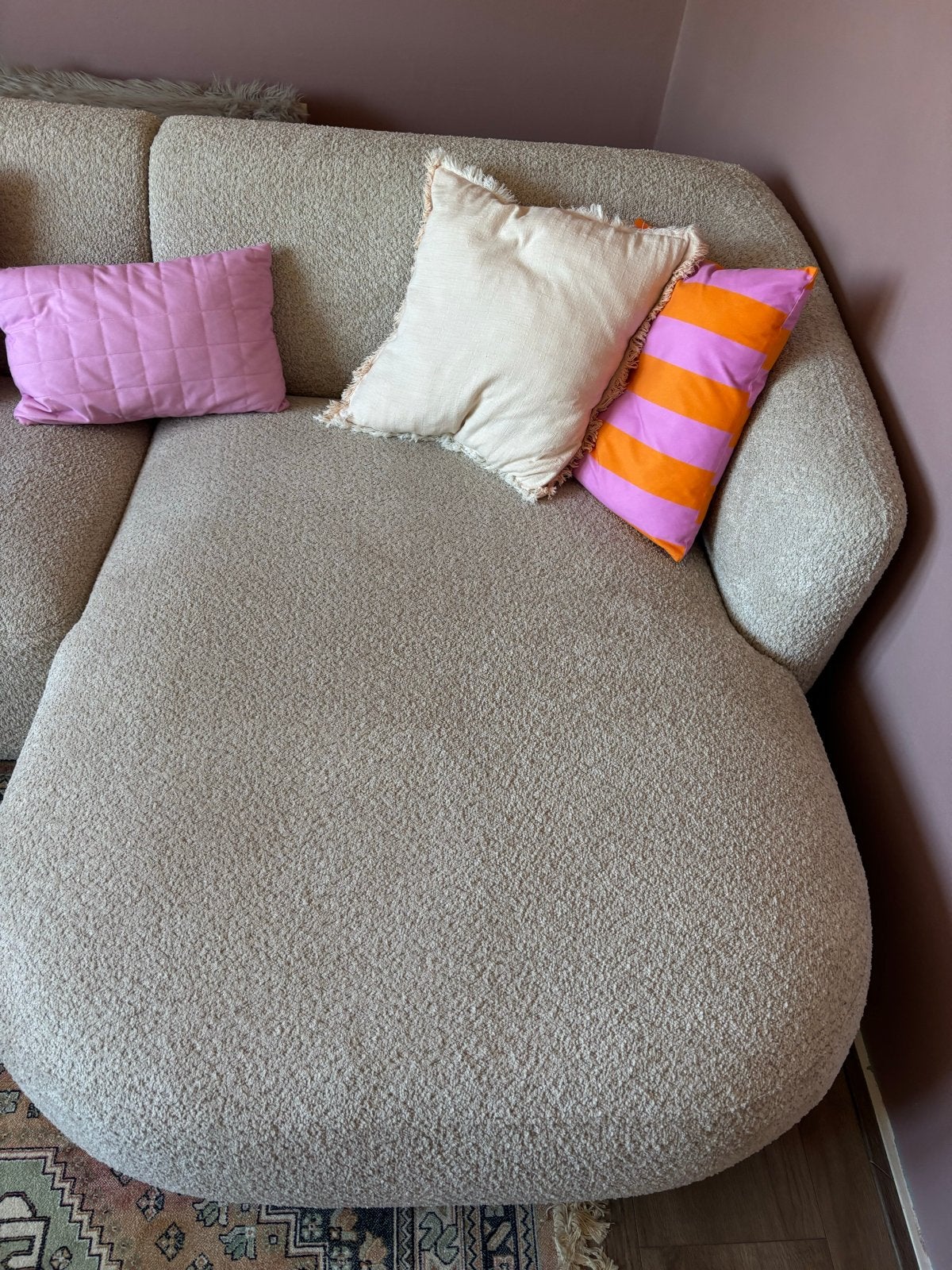 Teddy bank, Huis en Inrichting, Ophalen, 250 tot 300 cm, 125 tot 150 cm, Hoekbank