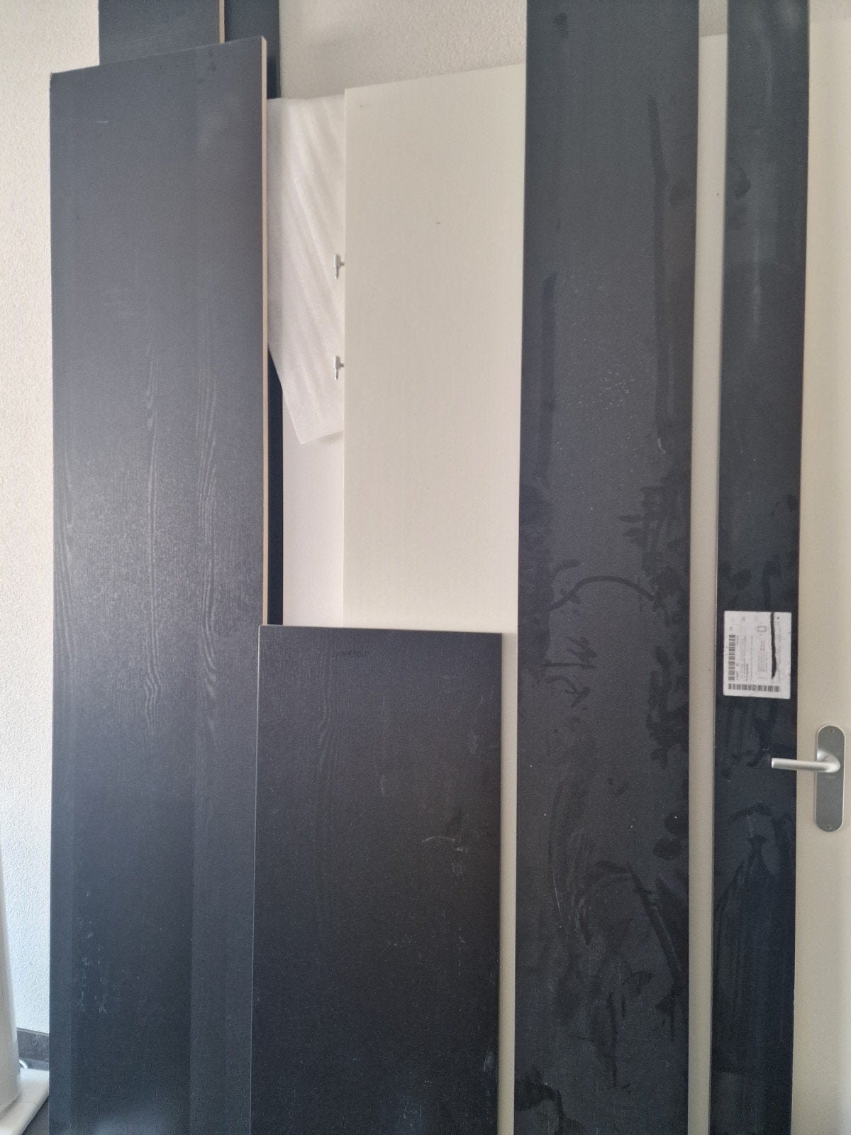 Restpartij Planken – Zwart Eiken Fineer / Melamine, Ophalen of Verzenden, Nieuw
