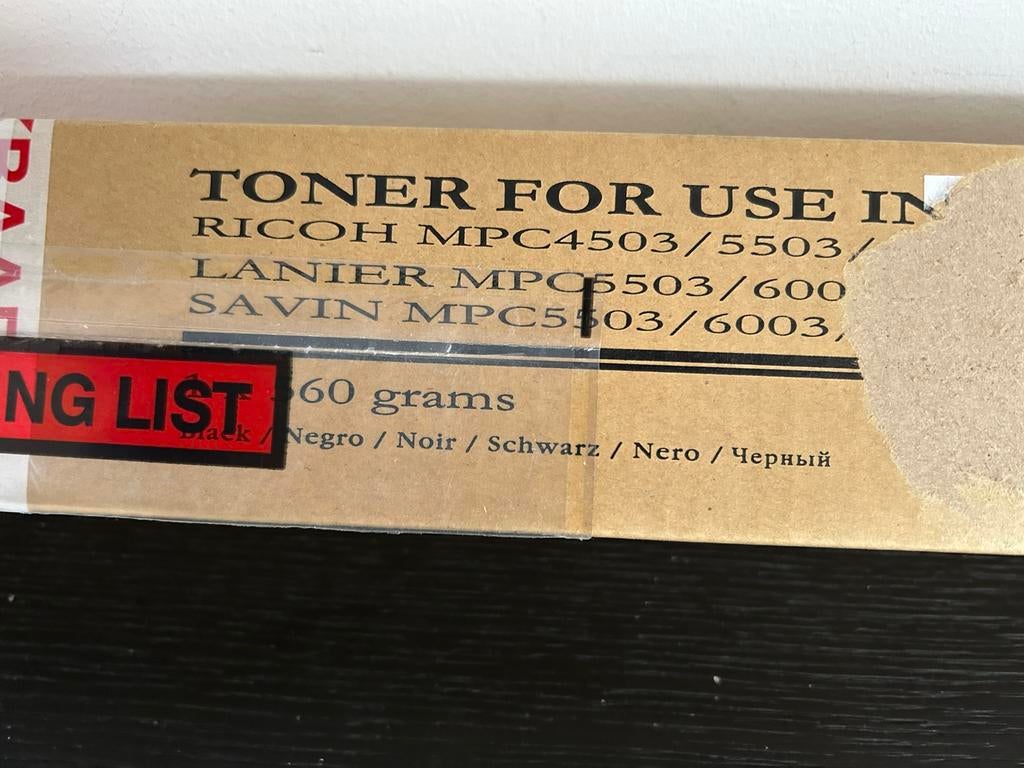 Toner. Ricoh.  MPC. 4503, Ophalen of Verzenden, Nieuw, Ricoh