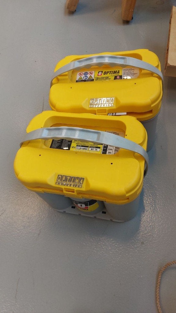 Optima Yellowtop 12V accu 55Ah 2x, Ophalen, Nieuw