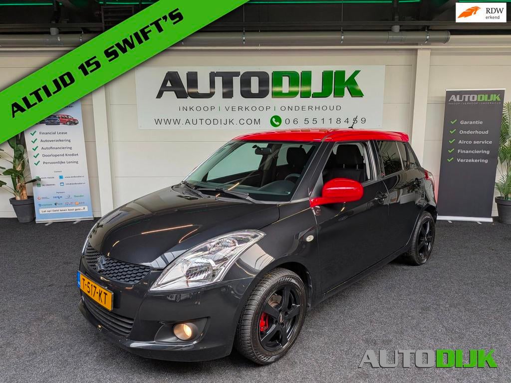 Suzuki Swift 1.2 Bandit Black&Red Edition | Carplay Android, Voorwielaandrijving, Stof, Gebruikt, 4 cilinders