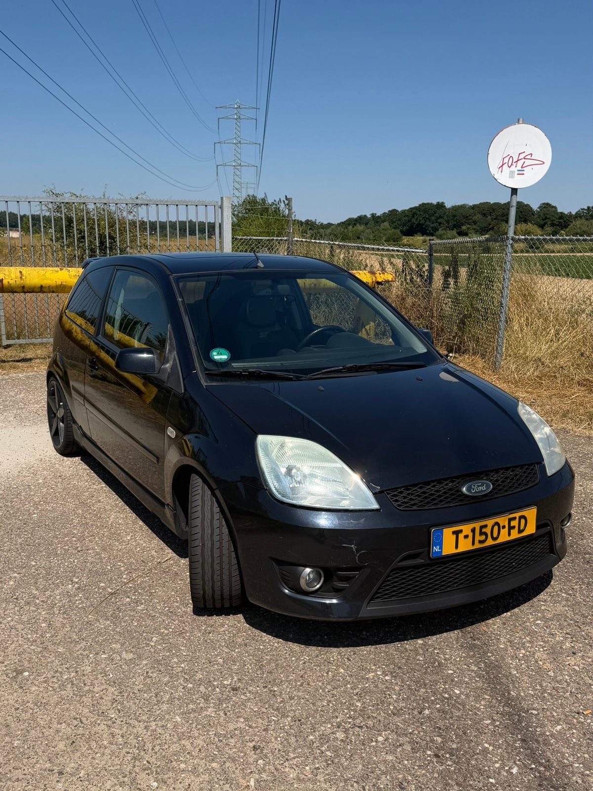 Ford fiesta ST 2005 Zwart, Auto's, Voorwielaandrijving, 1037 kg, Zwart, 4 cilinders