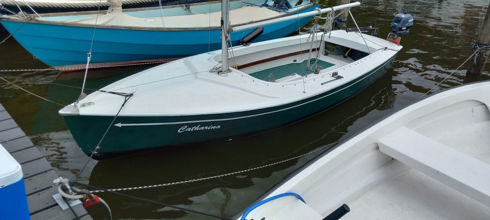 Volksboot 480 met Yamaha buitenboordmotor, Watersport en Boten, Ophalen, Overige merken, Gebruikt, Open zeilboot