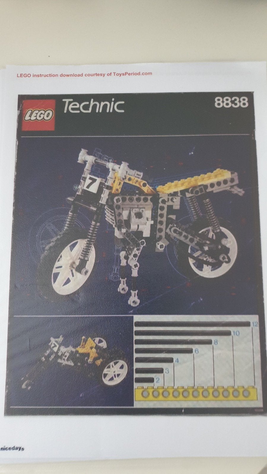 Lego technic crossmotor 8838, Ophalen of Verzenden