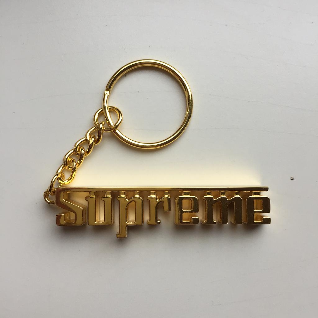 Supreme Grand Prix Keychain Gouden FW16 sleutelhanger, Ophalen of Verzenden, Zo goed als nieuw