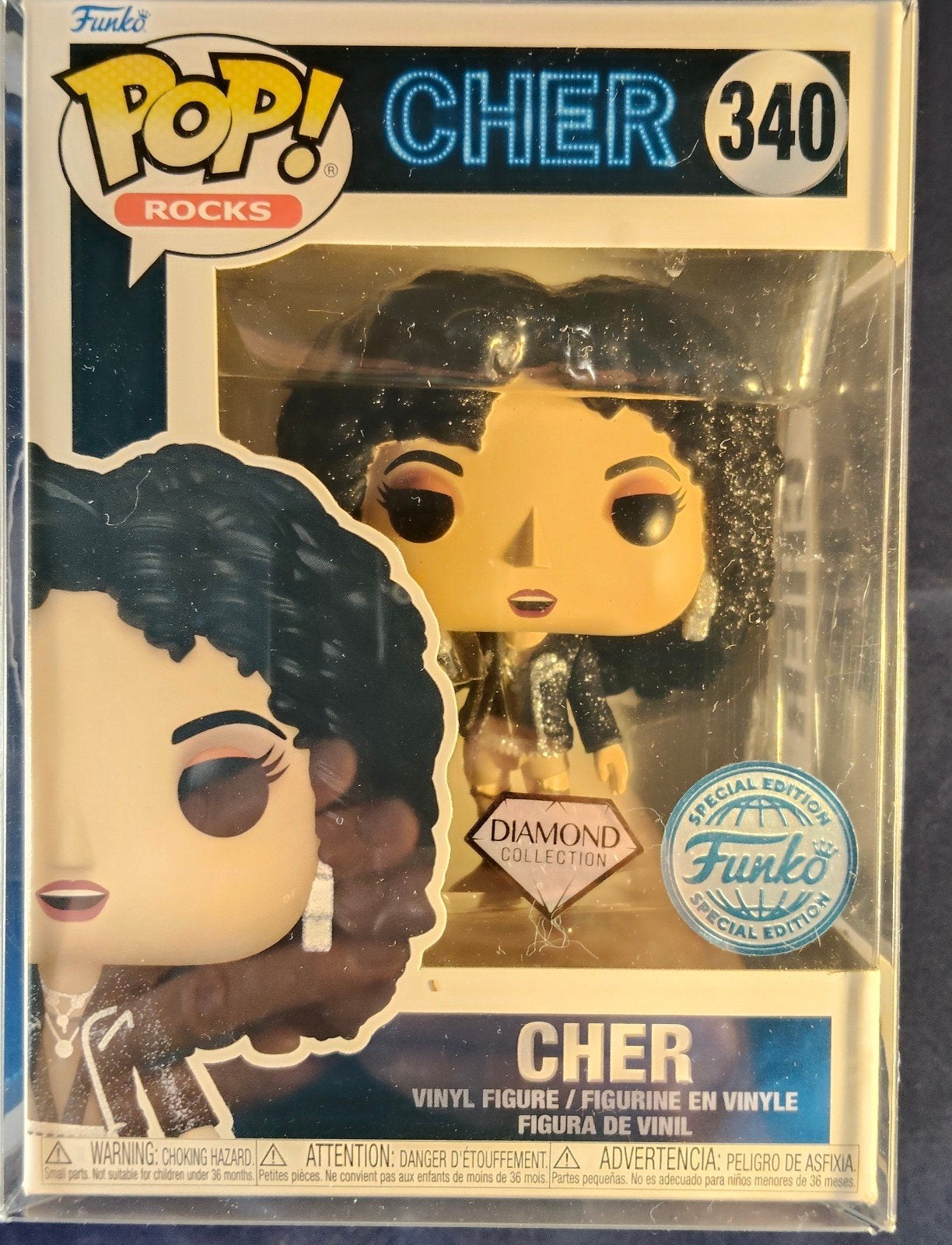 Funko Pop! Rocks Cher #340 Diamond Collection, Ophalen of Verzenden, Nieuw