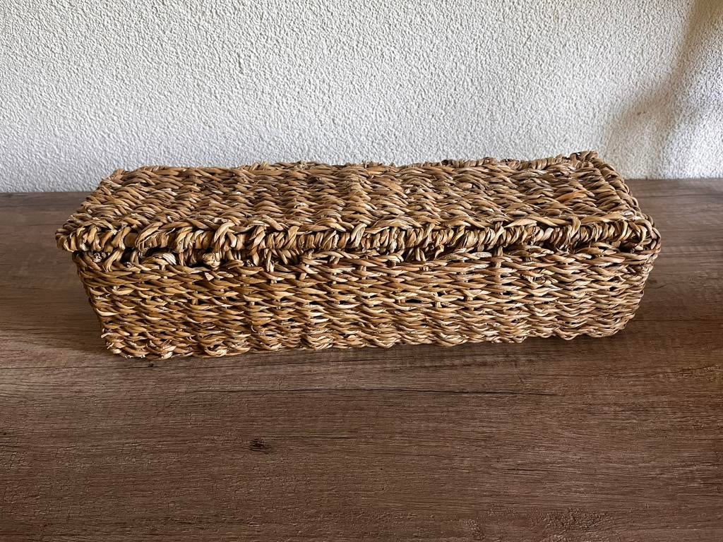 H&M Home - Mand van zeegras met drie vakken, Ophalen of Verzenden, Nieuw, Riet, Mand