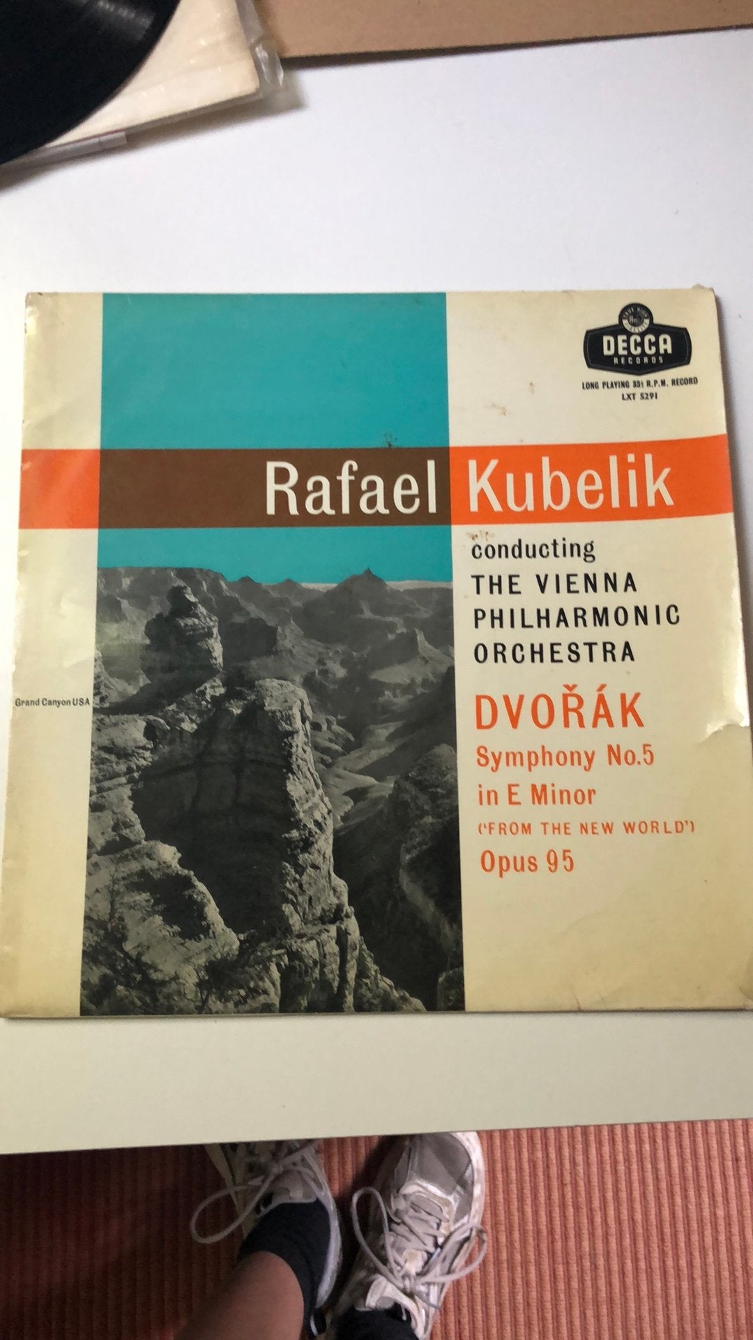 LP Dvořák Symphony 5 - Rafael Kubelik (Krasvrij), Ophalen, Zo goed als nieuw, Romantiek, 12 inch