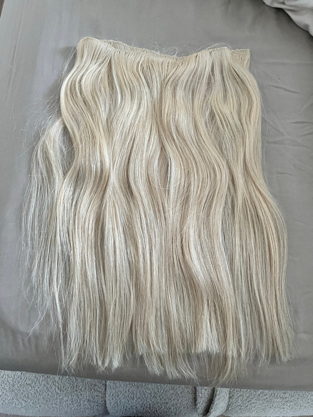 Genius invissibel weft haar 100% human hair 100 gram, Ophalen of Verzenden, Zo goed als nieuw, Pruik of Haarverlenging