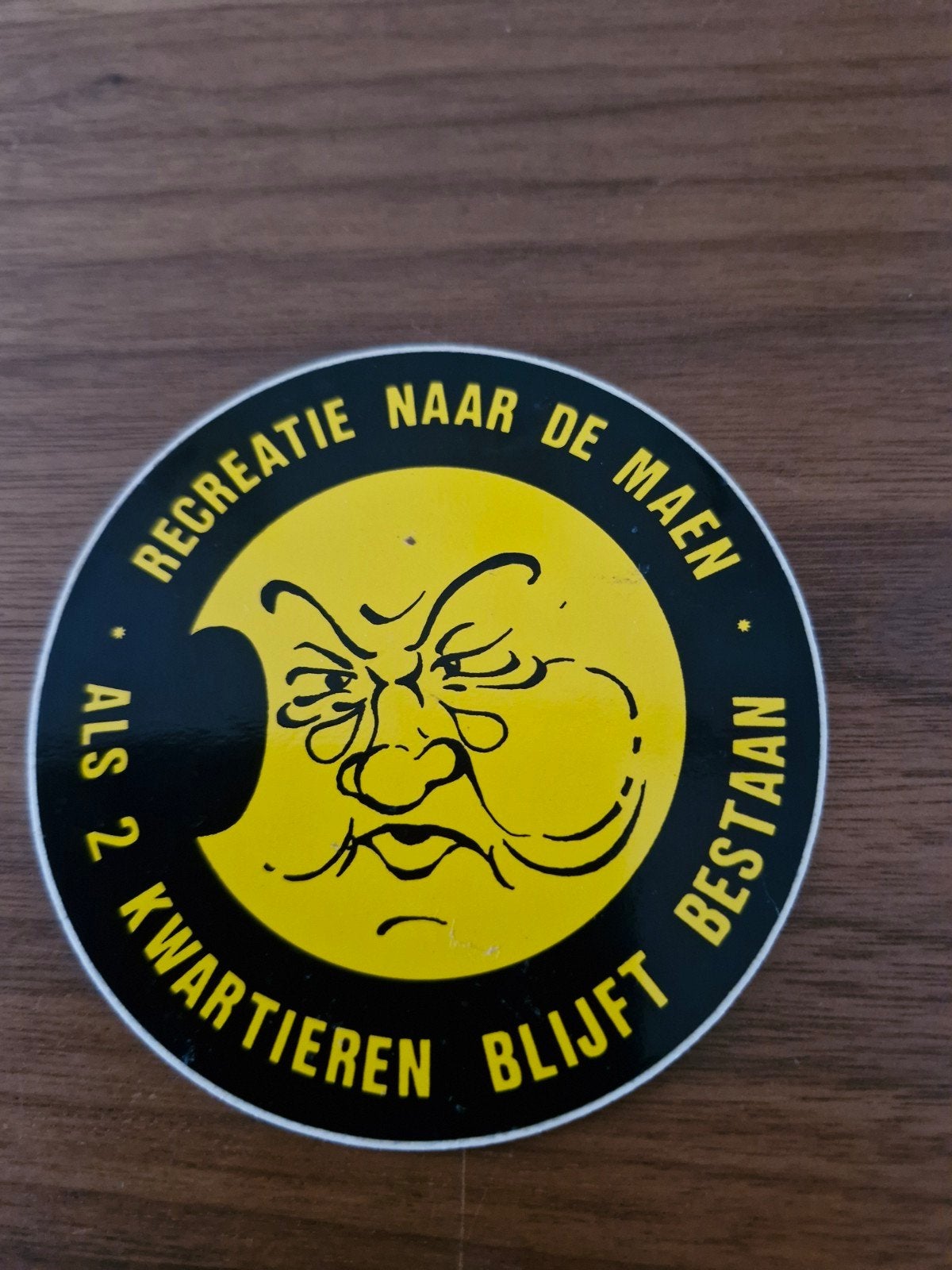 9150 Vintage sticker: Recreatie naar de Maen, Ophalen of Verzenden, Gebruikt, Overige typen