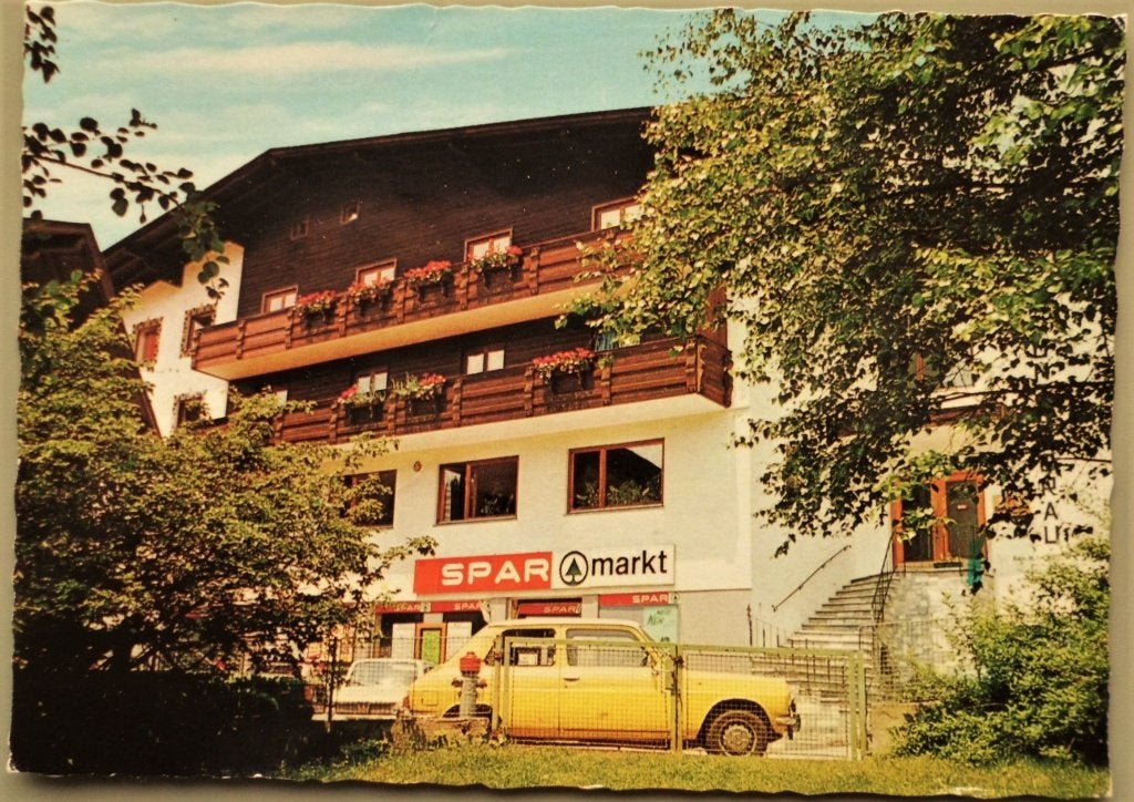 Hopfgarten - Oostenrijk - Hotel - oude autos - Simca 1100, Ophalen of Verzenden, 1960 tot 1980, Ongelopen, Oostenrijk