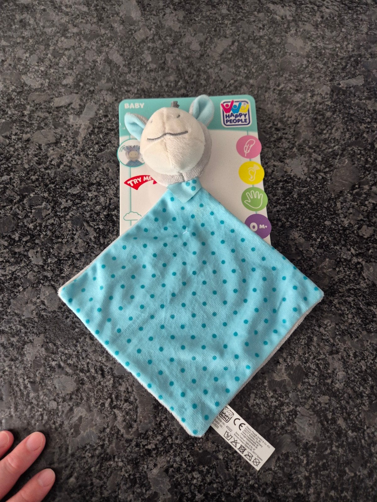 Happy People - Knuffeldoekje Ezel NIEUW, Ophalen of Verzenden, Nieuw, Overige typen