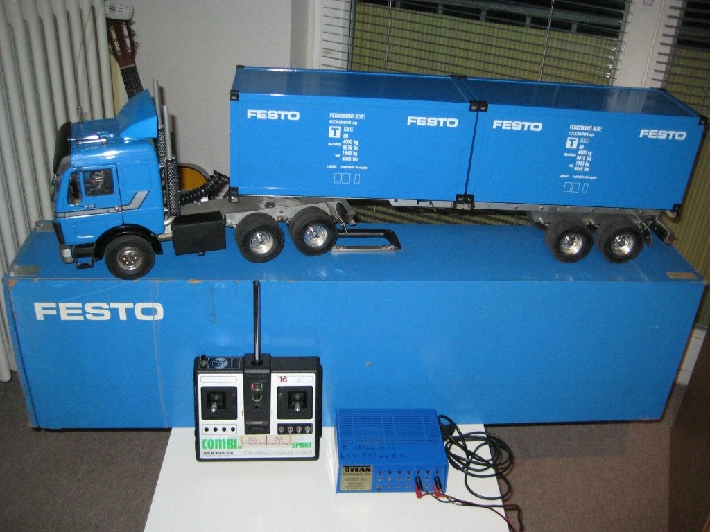 Wedico Mercedes truck DB1632, Gebruikt, Ophalen, Elektro, Schaal 1:16
