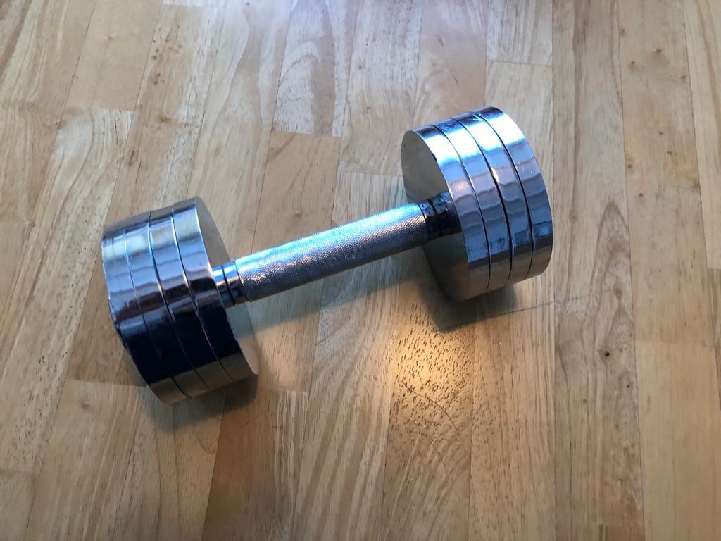 DUMBBELL 10 KILO TE KOOP!, Sport en Fitness, Fitnessmaterialen, Ophalen, Gebruikt, Benen, Dumbbell