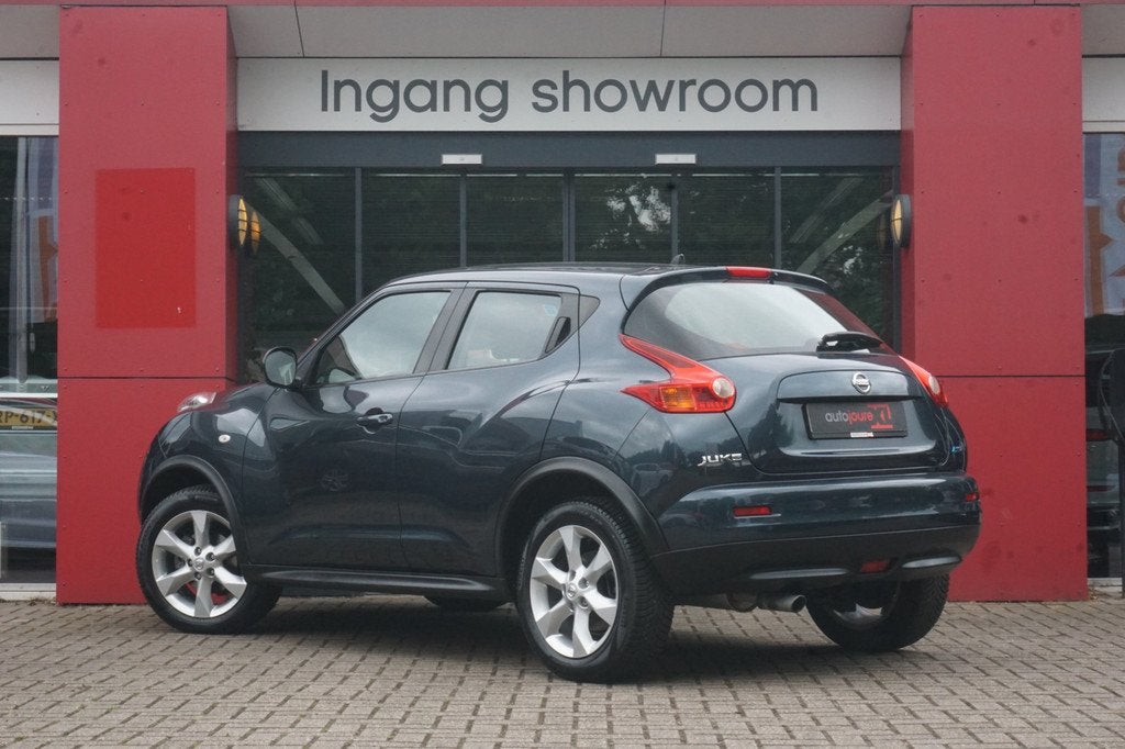 Nissan Juke 1.6 Acenta Eco | Origineel NL | RIJKLAAR! | Clim, Auto's, Nissan, Euro 5, Stof, Zwart, 4 cilinders