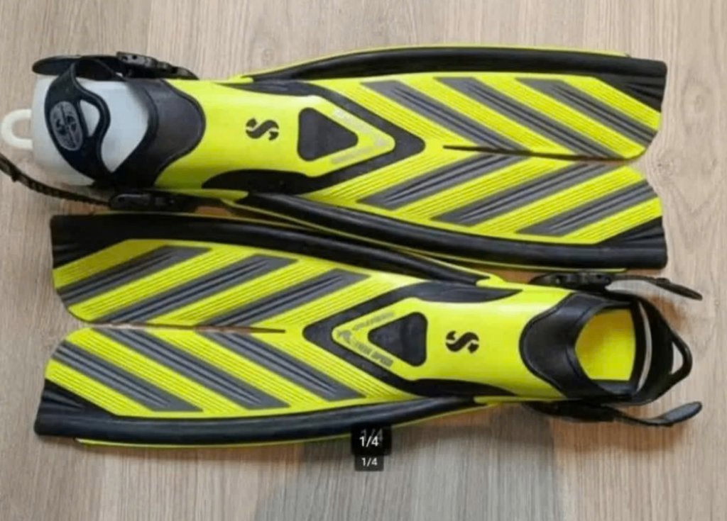 Scubapro twin speed buitenvinnen maat S/M, Watersport en Boten, Zwem- of Duikvliezen, Gebruikt, Ophalen of Verzenden