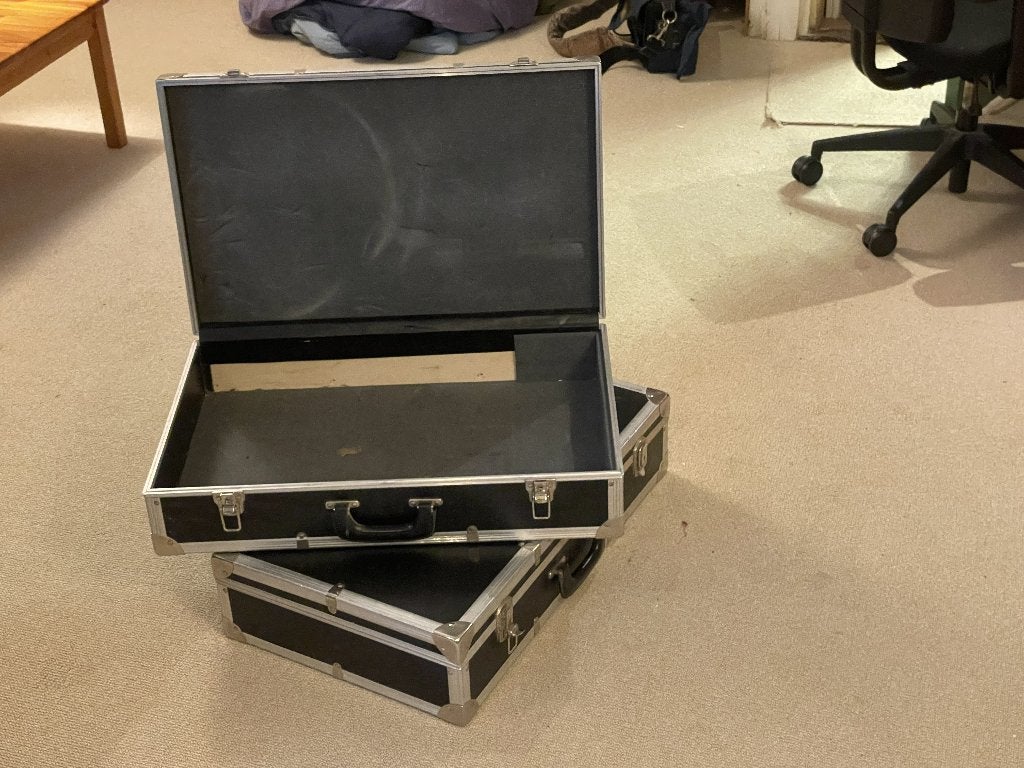 koffers flight case, twee stuks, Ophalen, Gebruikt, Overige instrumenten, Flightcase