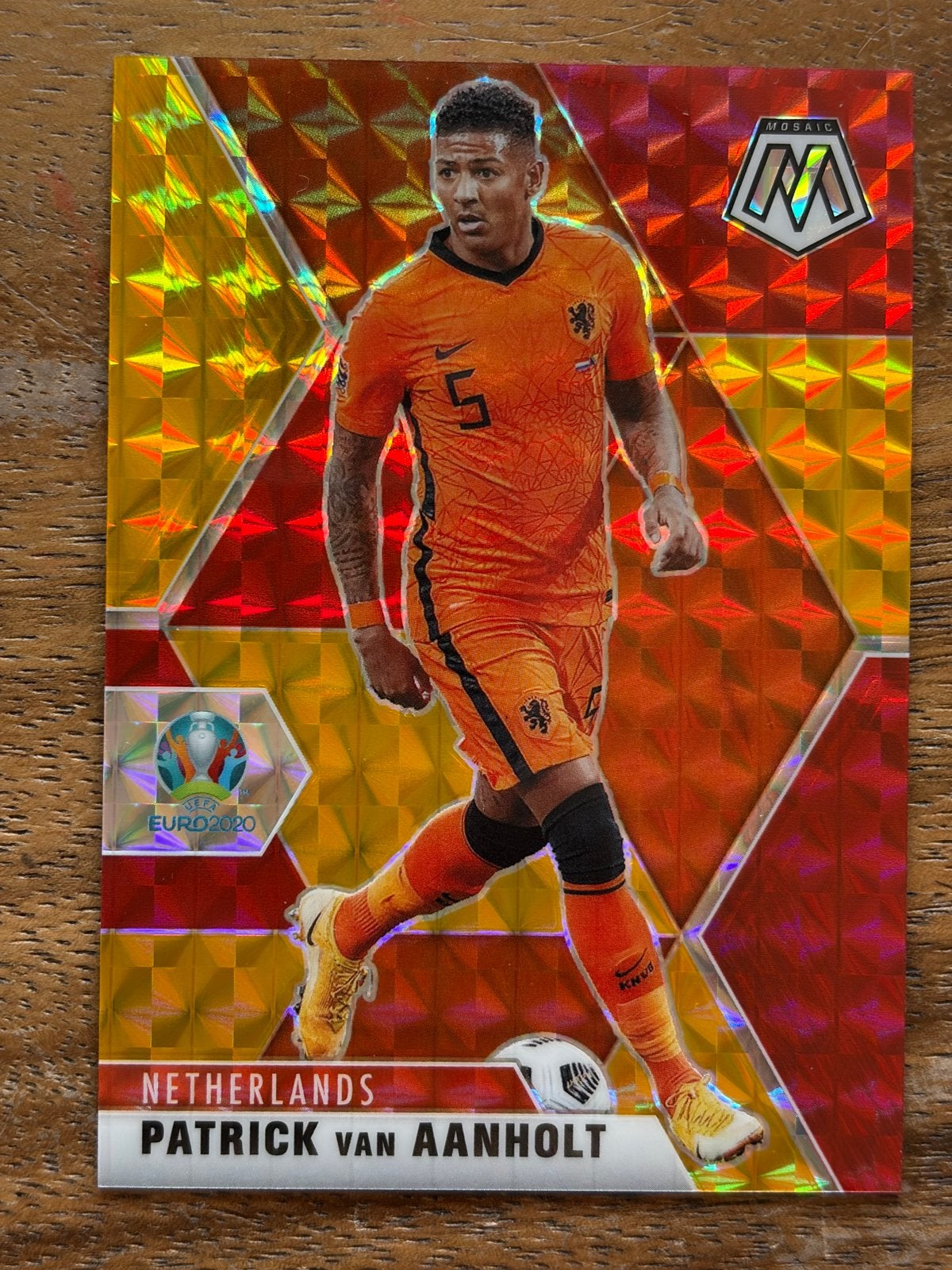 Patrick van Aanholt Panini Mosaic Euro 2020 Voetbalkaart, Verzenden, Zo goed als nieuw, Overige binnenlandse clubs, Spelerskaart
