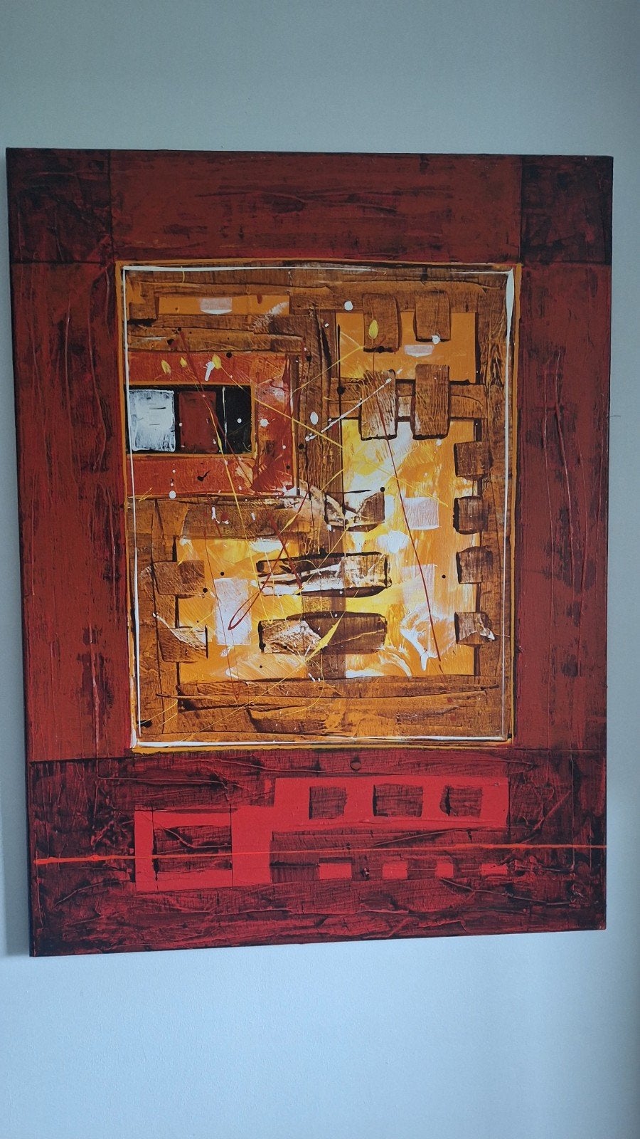 Abstracte schilderijen set (2 stuks), Ophalen