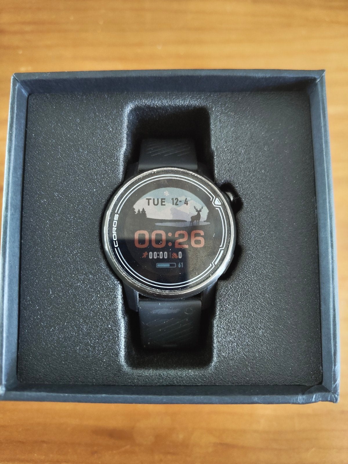 Coros Apex Multisport Horloge 42mm - Lange Batterijduur, Coros, Verzenden, Zwart, Zo goed als nieuw