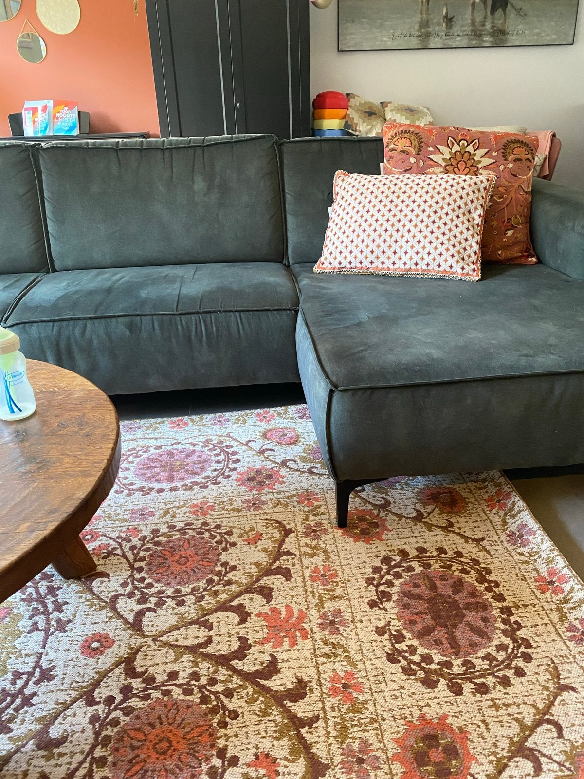 Sissy Boy Vloerkleed met Bloemmotief 180x280 cm, Ophalen, 150 tot 200 cm, 200 cm of meer, Zo goed als nieuw