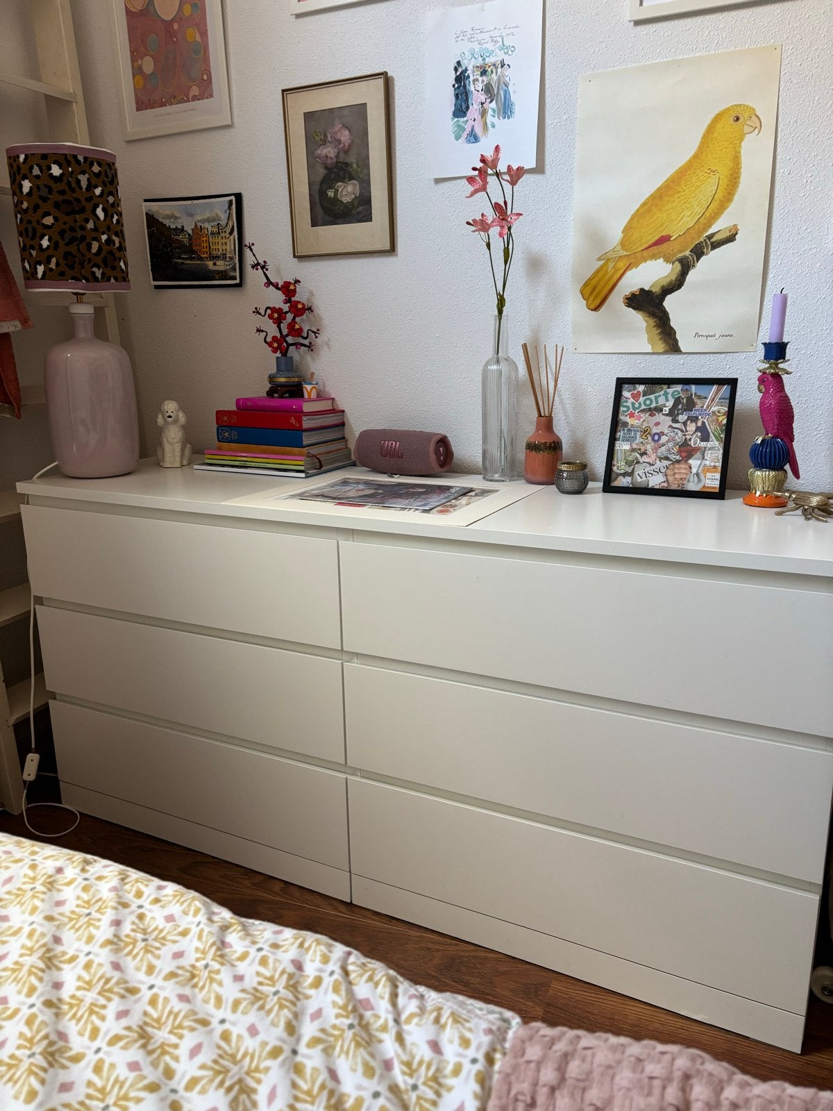 IKEA MALM ladekast wit, 6 lades, Huis en Inrichting, Kasten | Ladekasten, Ophalen, Overige materialen, 5 laden of meer, 150 tot 200 cm