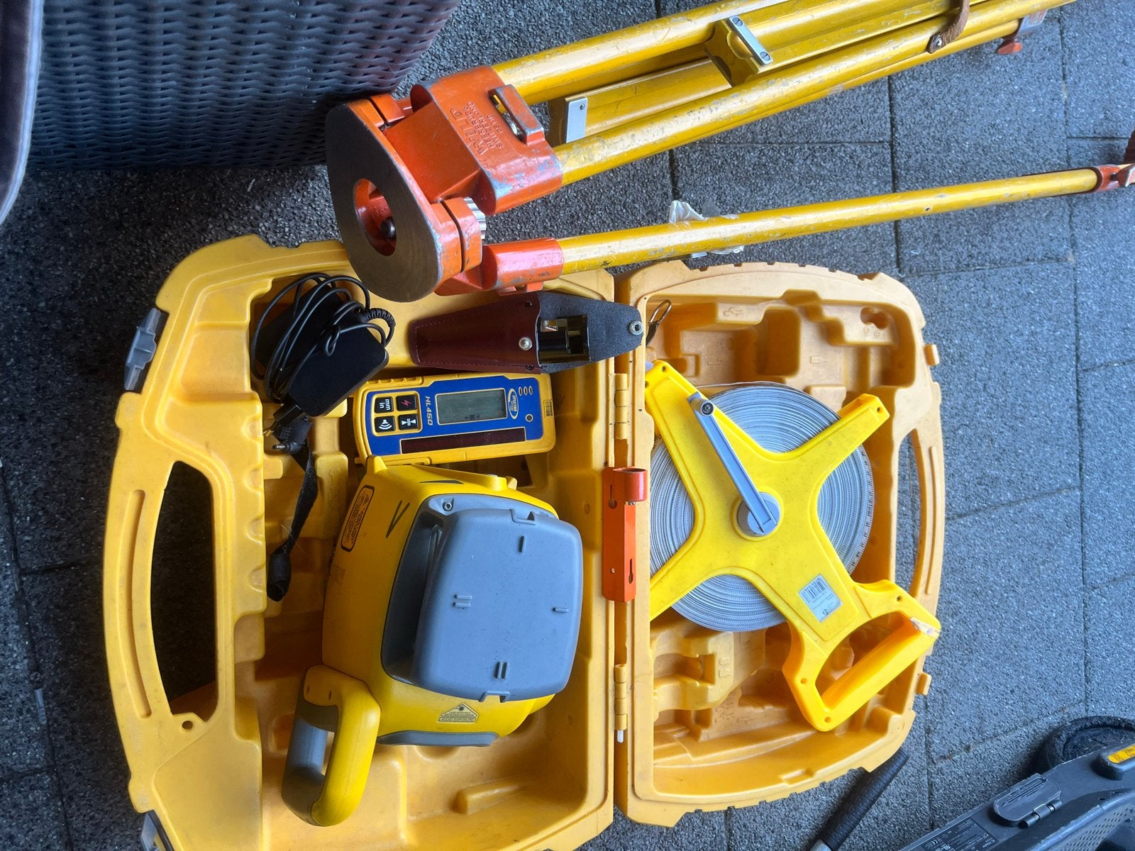 Spectra Precision LL300N Bouwlaser Set + HL450 + Statief⁠, Ophalen of Verzenden, Gebruikt, Licht