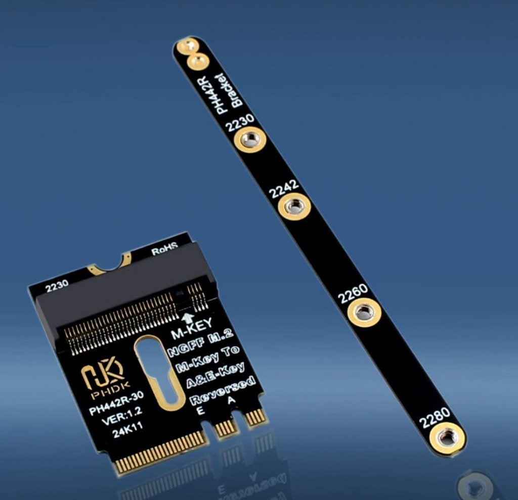 m.2 pci A+E naar M key adapter - NVME in wifi slot, Ophalen, Intern, SSD, Nieuw