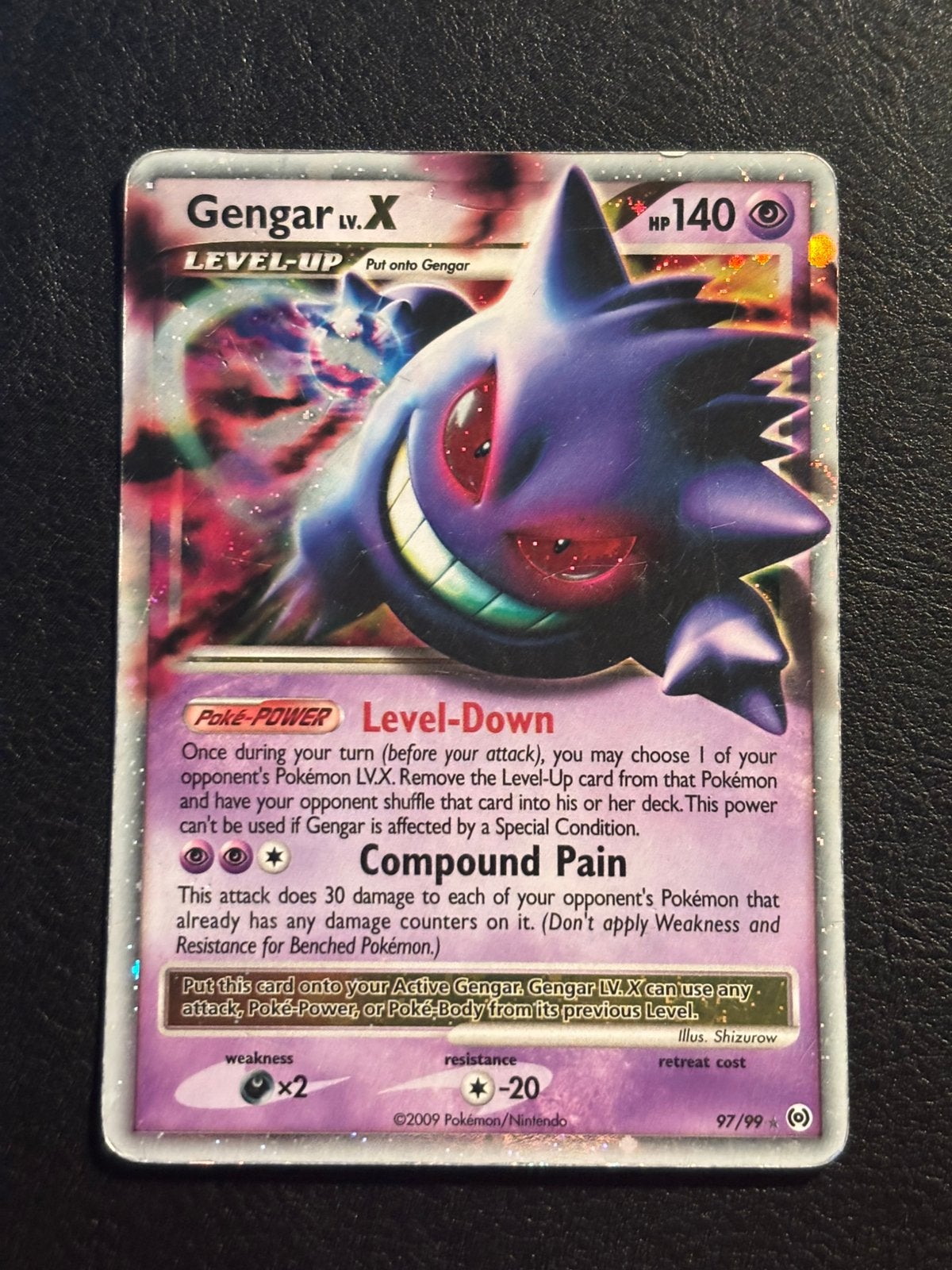 Gengar LV.X - Arceus 97/99 (PL), Hobby en Vrije tijd, Ophalen of Verzenden, Zo goed als nieuw